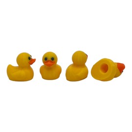 Generic Rubber Duck Valve Stem Cap Set (Yellow)