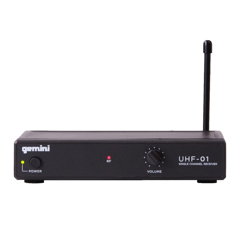 Gemini DJ UHF-01M F1 Wireless Microphone System,Black
