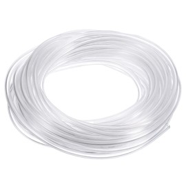 QUARKZMAN PVC Hose, 1.2mm ID x 1.8mm OD - 13ft Clear Vinyl Water Pipe, Lightweight Flexible Plastic Water Pipe for Aquaponics, Air Hose, Irrigation