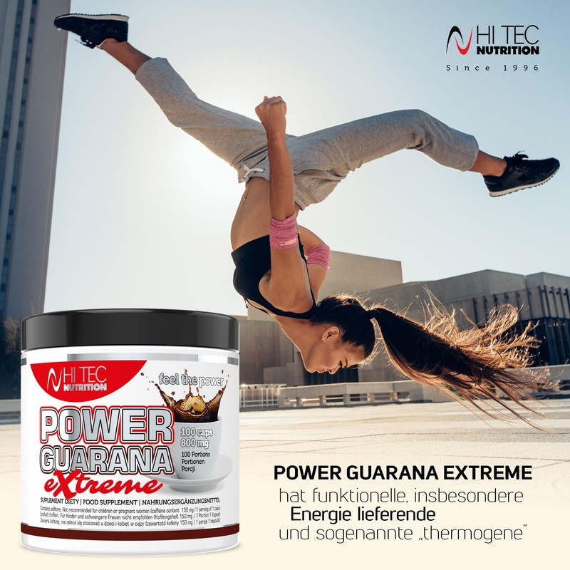 HI-TEC Power Guarana Extreme 100 Capsules