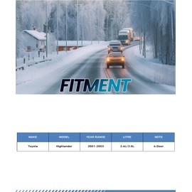 funire 2x Disc Brake Caliper Assembly Compatible with 2001 2002 2003 Toyota Highlander (2001-2003) | Brake Calipers for 19-B2685A & 19-B2684A | Rear Brake Caliper Driver and Passenger Side