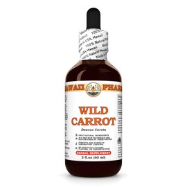 Hawaii Pharm Wild Carrot Extract, Tincture for Skin Radiance, Kidney & Digestive Support, Promotes Clear Skin, Aids Kidney Function, Encourages Easy Breathing - 2 fl.oz