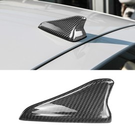 BLAKAYA Compatible with Antenna Cover Shark Fin Trim Hood Real Carbon Fiber Automotive Roof Aerials for Kia Stinger 2018 2019 2020 2021 2022 2023 (Black)