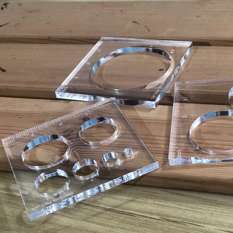 inBovoga 3 Pcs Router Templates for Woodworking, 4 * 3.92