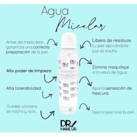 Agua Micelar Con Acido Hialuronico - Dr Make Up                                                                                                       