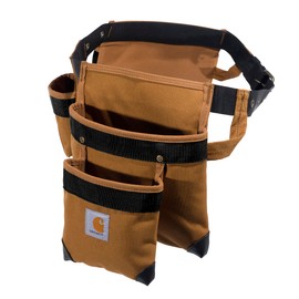 Carhartt Padded Tool Belt, Rugged Tool Belt with Tool & Fastener Storage Pockets, 7 Pocket, Carhartt Brown