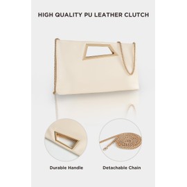 Coucoland Clutch Purse for Women - Evening Bags PU Leather Glitter Fashion Purse Handbag for Wedding Party Daily