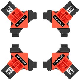 Wiewotsu 4Pcs 90° Corner Clamps, Light-Duty Spring Clamp for Crafts