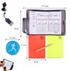 ANYUANKW Referee Set Football Referee Card Set with Whistle Pencil