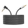 Morelecs Right Angle Aux Cable, 3.5mm Auxiliary Audio Cable 10ft