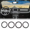 JeCar Interior Trim Kit Dashboard Air Conditioner Vent Ring Interior