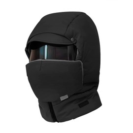 4 in 1 Waterproof Ski Cap with Detachable Mask Ear Warmer Anti-fog Goggles for Men Women Winter Warm Full Cover Balaclava Windproof Cycling Hat Trapper Winter Hat Outdoor One-piece Scarf Earflap