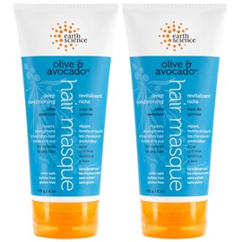 EARTH SCIENCE - Olive & Avocado Deep Conditioning Hair Masque: For Normal to Dry Hair (2 pk, 6 oz.)