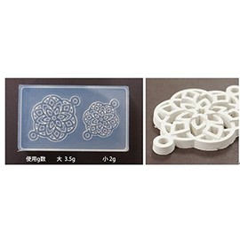 Aida Chemical Industry Art Clay Original 3D Parts Mold Cloisonne Pattern