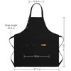Apron for Men Women With Adjustable Straps And Large Pockets,