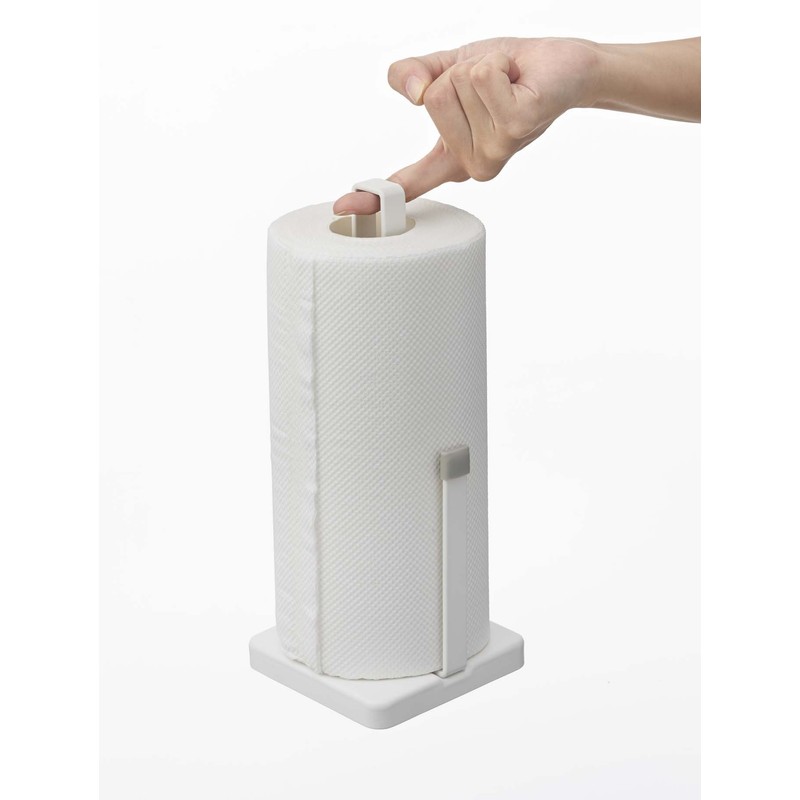 山崎実業 キッチンペーパーホルダー プレート ホワイト 2435