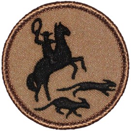 Cat Herders Patrol Patch - 2" Diameter Round Embroidered Patch (Hook-Fastener)