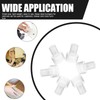 Baluue 100pcs Furniture Edge Bumpers Round Rubber Door Stopper Glass
