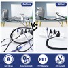 SONATURE Cable Management, 10ft - 2/3 inch Wire Loom, Self-Wrap