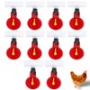 Redxiao Bebederos de Pollo, 10 Piezas, automático, Duradero, práctico para
