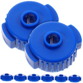 Totority 8pcs Cymbal Quick Release Caps for Drum Kits Durable Plastic Nuts for Easy Assembly Convenient Design for Percussion Instruments Blue Color for Enhanced Performance