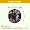 One Nation Under God Embroidered Patch Religious Christian Embroidery Patches