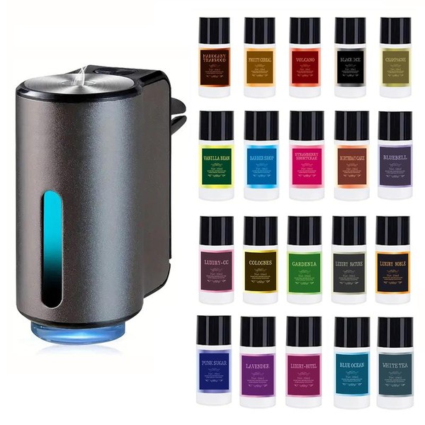 Smart Car Air Freshener, 1 Set USB Rechargeable Car Aroma