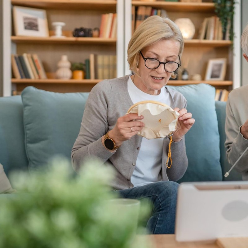 YaoooosF Embroidery Kit Set, Beginner Set, DIY Embroidery, Handicrafts, Instructions