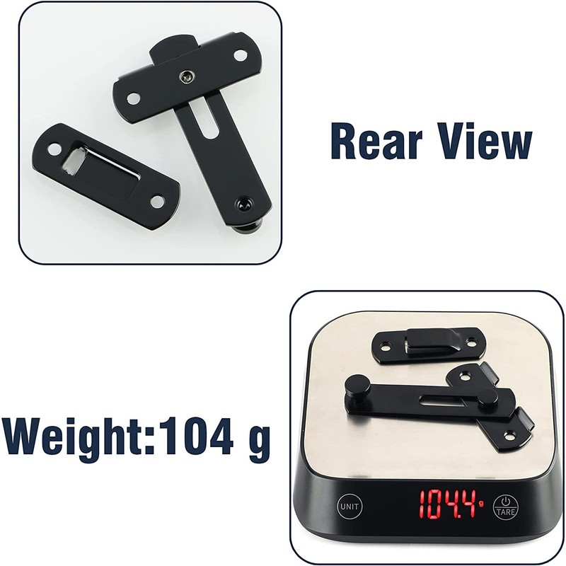 SAYAYO Thicker Door Lock 4 Inch Sliding Door Lock Latch