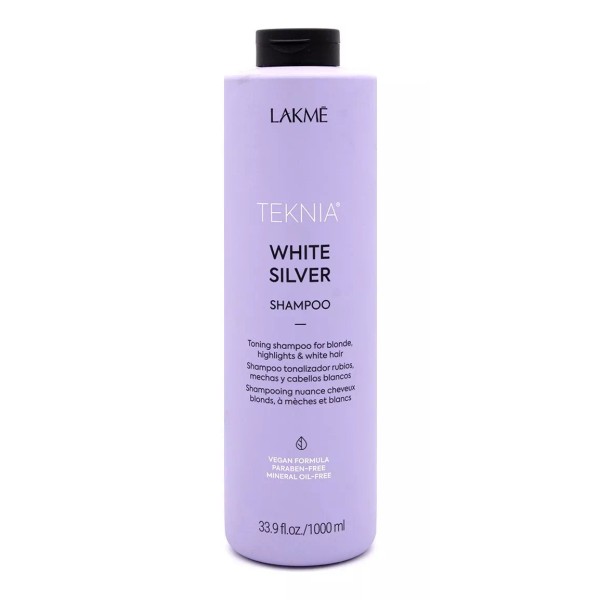 Lakmé Shampoo Matizador Cabello Lakme Teknia White Silver 1000ml