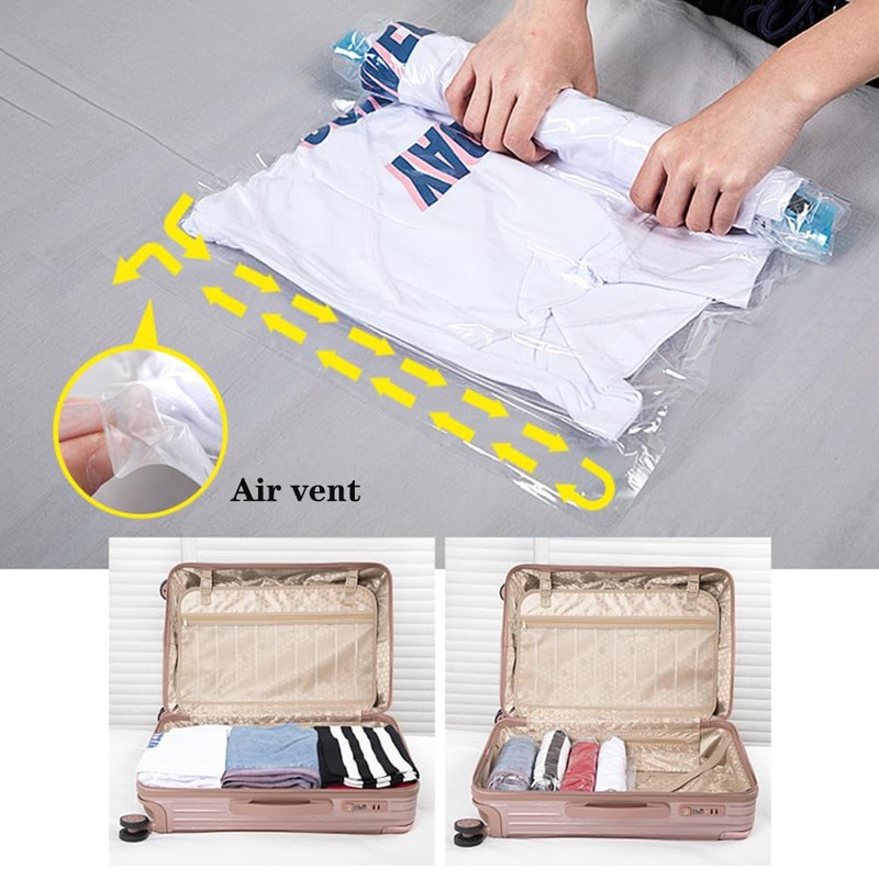 KAnduo Space-Saving Compression Bags 10-Pack - Essential Travel Accessories -
