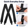 Heavy Duty Suspenders for Men – Adjustable 1.5-Inch Wide Elastic