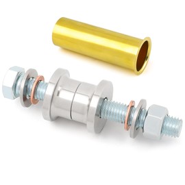 2 Pcs 1 Inch Marine Drain Pipe Flaring Tool Kit with 3 x 1 Inch Brass Drain Tubes,Marine Grade Flanging Tool for Boat Transom Plumbing