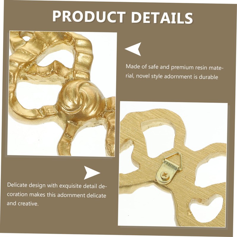 MAGICLULU Resin Bow Knot Wall Hanging Ornaments Cute Indoor Wall