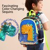 Sunveno Children's Backpack, Sequins Flashing Bag, Green