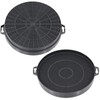 SPARES2GO Carbon Charcoal Vent Filter compatible with Lamona Howdens Cooker