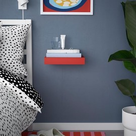 Wall Mounted Shelf 30x26 cm – Sleek & Functional Design (Red)