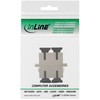 InLine 89992A LWL Kupplung, Duplex SC/SC, multimode, beige, Keramik-Hülse, zum