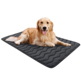 Bubble bear Dog Crate Mat,Soft Dog Crate Mat with Anti-Slip Bottom,Machine Washable,Portable Kennel Pad, Lightweight Travel Flat Pet Beds for Indoor& Outdoor Dogs（59"X35"）