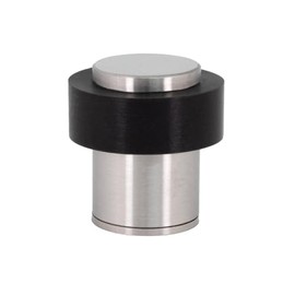 EVI Herrajes Door Stop, Stainless Steel, 24 x 35 mm, Screwed, Threaded Base, Matt, Includes Screw and Clamping Dowel, Model I-199/24X35-CBAM