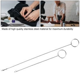 Gancho Giratorio de Bucle de Costura de 2 Piezas, Volteador de Bucle de Acero Inoxidable con Pestillo para Correas de Tubo de Tela, Tiras de Cinturones, Herramientas de Tejer DIY