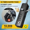 DELSWIN Cable Locks with Combination, 4-Digit Gate Lock with 3