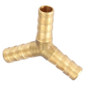 Conector de 3 vías 8 mm para manguera, conector de púas de latón, 4 piezas