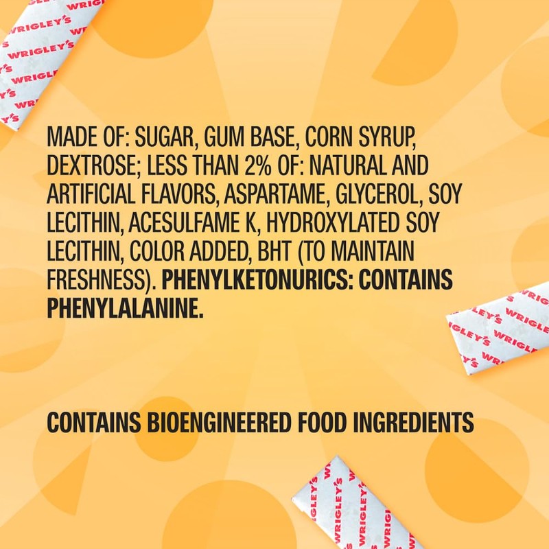 JUICY FRUIT Original Bubble Gum Chewing Gum Bulk Pack, 5