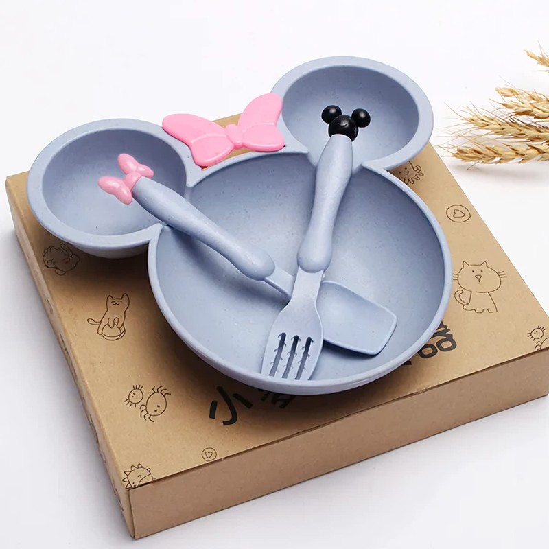 Minnie Kids Dinnerware Kids Dinnerware Set 3 Pieces Plastic Spoon