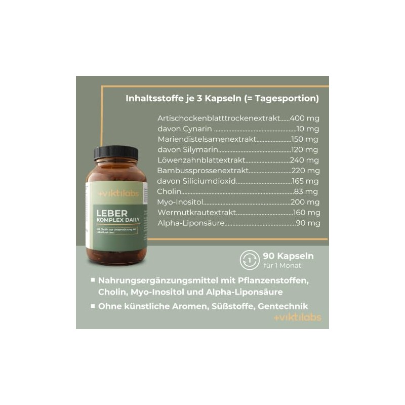 Liver Complex Daily - 90 Capsules | With Milk Thistle,