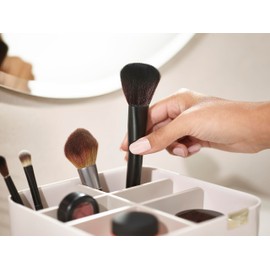 Joseph Joseph Viva Makeup Cosmetic Organiser with Drawer, dismantles for easy cleaning – Shell