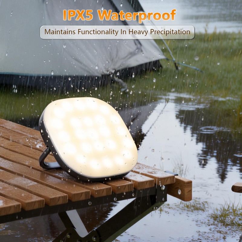 Solar Camping Lights, Solar Camping Lantern Rechargeable 5000mAh LED 5