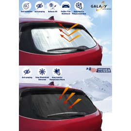 Custom Fit Rear Tailgate Window Sun Shade Accessories for 2012 2013 2014 2015 2016 2017 2018 2019 2020 2021 2022 Volkswagen Passat Sedan, Insulated Window Sunshade Privacy Blockout UV Reflector