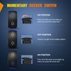 Nilight Arrows Motor Polarity Reverse Momentary Rocker Switch DPDT 20A
